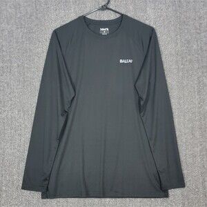 Baleaf Rashguard Mens Small Black Sun Protection UPF 50+ Long Sleeve Shirt